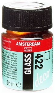 Amsterdam glass deco farba do szkla 16 ml 422 czerwony braz 
